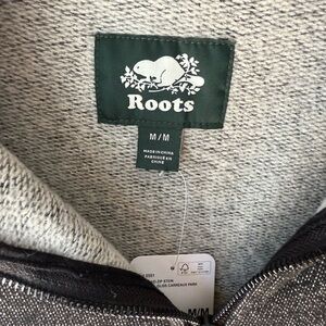 Roots Heather Gray Zip-Up Sweater